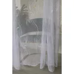  TRD. Perdea Emily albă, model modern ondulat, 300x250cm