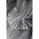  TRD. Perdea Emily albă cu model de mac 300x160cm