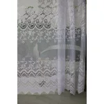  TRD. Perdea gata confecționată Emily White Rose model modern 300x160cm