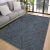 Covor Den. Deluxe rhombus antracit moale 160x230cm - spate cauciucat