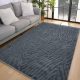  Covor Den. Deluxe design antracit moale 66set = 2 buc x 66x110 + 66x220cm - spate cauciucat