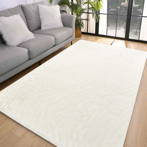  Covor crem moale, design Deluxe, 80x150cm - spate cauciucat
