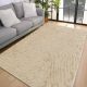  Covor moale bej, design Deluxe, 160x230cm - spate cauciucat