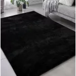  Covor Den. Olívia Negru Moale 240x330cm - spate cauciucat